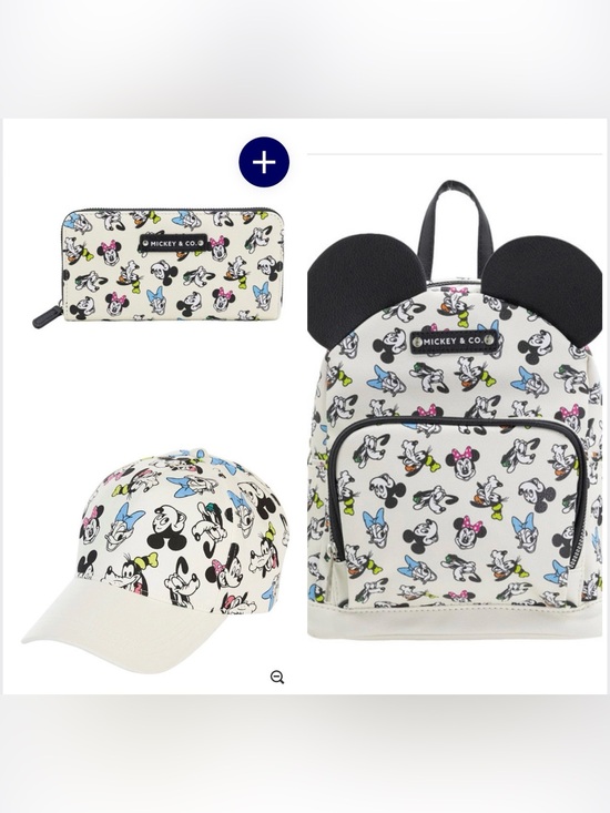 Aldi Handbags - ENDS 5/28! Disney Mickey & Friends Pastel 3+Set 🎀 Mini Backpack + Wallet + Cap 🖤